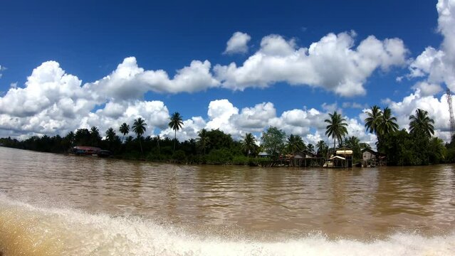 inland on the banks of the Kayan River, Tanjung Selor