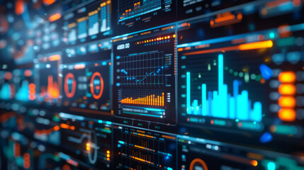 Business Analytics, AI platform displaying advanced data analytics.