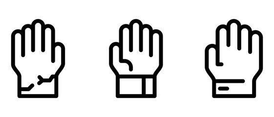 protective gloves icon or logo isolated sign symbol vector illustration - high quality black style vector icons
