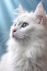 fluffy cute cat Generative AI