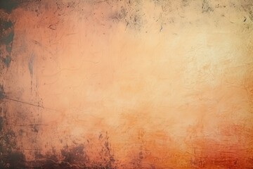 Fototapeta na wymiar Peach dust and scratches design. Aged photo editor layer grunge abstract background