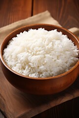 Fototapeta na wymiar boiled white rice with herbs Generative AI