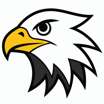 Eagle Vector, Illustration in White Background