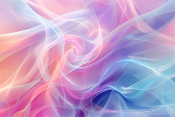 Obraz premium Swirling Pastel Abstract Background in Pink and Blue