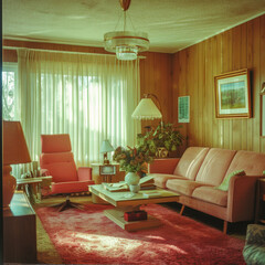 Old living room interior