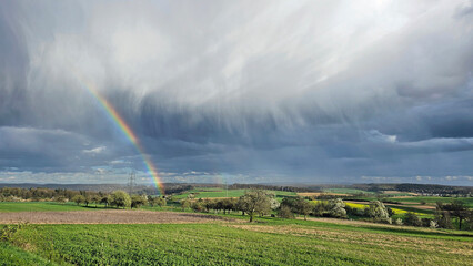 Regenbogen im Odenwald