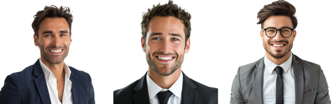 Portrait of a handsome smiling business man