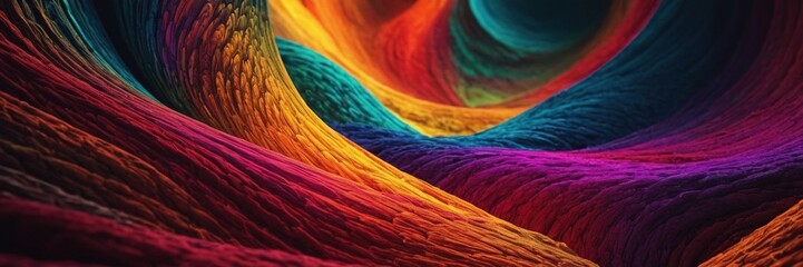 colorful silk textured fabric surface for design purpose.with Generative AI technology	
