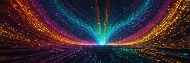 Obraz premium colorful silk textured fabric surface for design purpose.with Generative AI technology