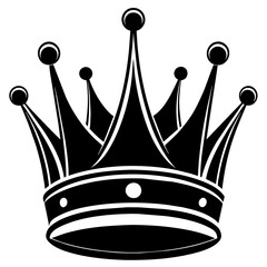 set of crown, black King crown silhouette vector illustration,icon,svg,acoustic crown queen characters,Holiday t shirt,Hand drawn trendy Vector illustration,crowns on black background