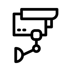 security camera icon or logo isolated sign symbol vector illustration - high quality black style vector icons