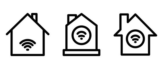 smart home icon or logo isolated sign symbol vector illustration - high quality black style vector icons