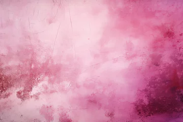 Fotobehang Pink dust and scratches design. Aged photo editor layer grunge abstract background © GalleryGlider
