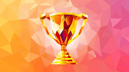 The sports Cup is the main prize for the 1st place, an award or trophy, a sports background for the winners