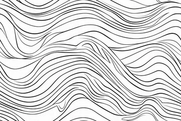 zebra pattern with wavy lines line art, seamless pattern distorted wallpaper