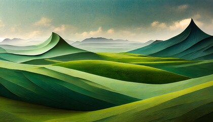 Obraz premium landscape of mountains