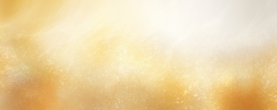 Gold white glowing grainy gradient background texture with blank copy space for text photo or product presentation 