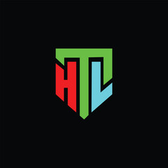 HTL Letter Initial Logo Design Template Vector Illustration