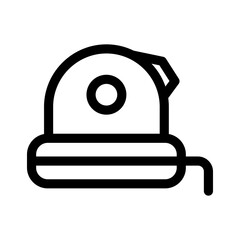 tape measure icon or logo isolated sign symbol vector illustration - high quality black style vector icons