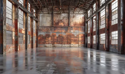 Zelfklevend Fotobehang Abandoned old factory © Frank Lee