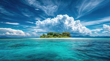  tropical island with sky © Nosheen