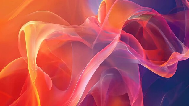 Abstract background with a fractal design in red and orange colors.