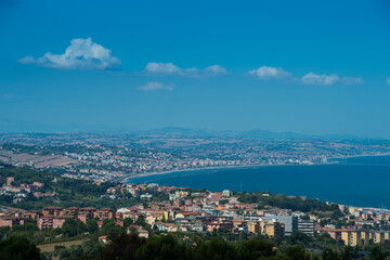 Ancona Marche unconventional view of Ancona City and the seacoast to the north
