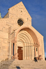 San Ciriaco Cathedral at sunset in Ancona Italy