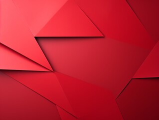 Red abstract color paper geometry composition background with blank copy space for design geometric pattern 