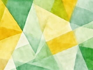 Green and yellow pastel colored simple geometric pattern, colorful expressionism with copy space background, child's drawing, sketch 