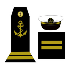Galon de l'armée de la marine nationale française: Enseigne de vaisseau de 1ère classe