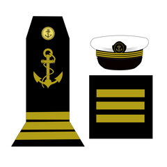 Galon de l'armée de la marine nationale française: Lieutenant de vaisseau 