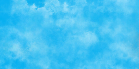 Obraz premium Modern Light sky blue shades watercolor background. Grunge smog texture. blue sky with clouds. blurred and grainy Blue powder explosion on white background. sky background with white fluffy clouds.
