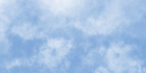 Modern Light sky blue shades watercolor background. Grunge smog texture. blue sky with clouds. blurred and grainy Blue powder explosion on white background. sky background with white fluffy clouds.