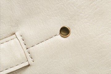 Leatherette bag details