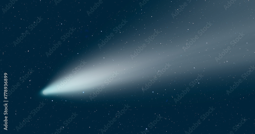 Poster Comet on the space 