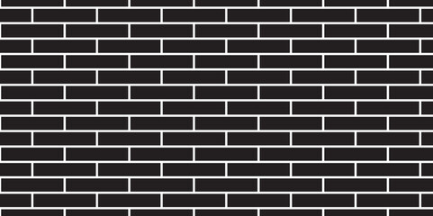 Black brick wall background. architecture construction stone block brick wallpaper. seamless building cement concrete wall grunge background.	 - obrazy, fototapety, plakaty