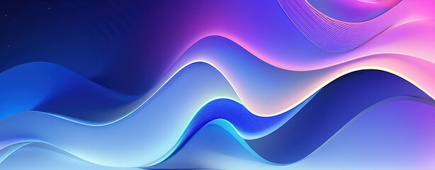 Obraz premium Big Neon Wave. Abstract background with color gradient light waves Backgrounds, colorful neon liquid shapes abstract background
