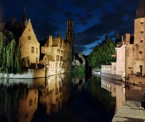 Poster Brugge in the evening © Vlamingvisuals