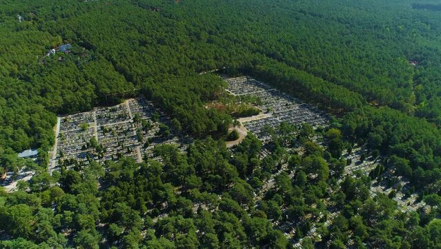 Panorama Forest Cemetery Otwock Las Cmentarz Aerial View Poland