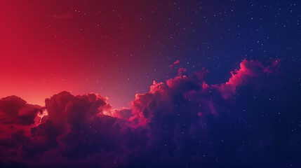 Obraz na płótnie Canvas red and blue cloudy sky, background