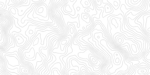 Abstract Topographic map background with wave line, topographic contours map background with geometric lines, Blank Detailed Topographic Contour Map.