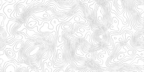 abstract Black and white lines seamless Topographic map patterns, Topo contour map on white background, Topographic contour lines map seamless pattern. 