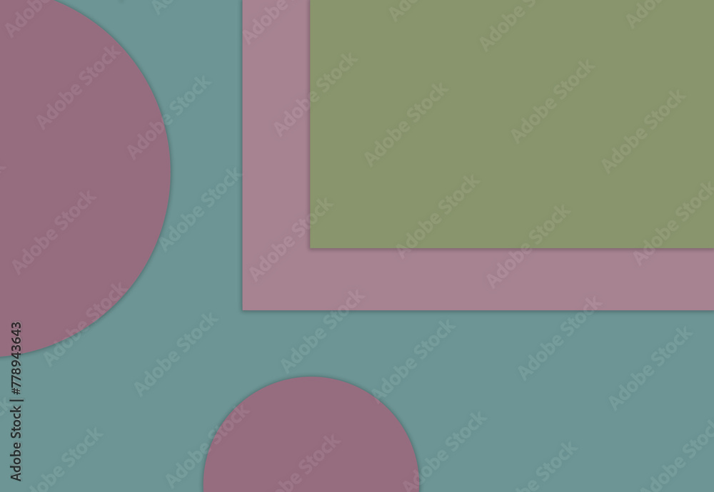Poster colorful flat abstract circle pattern design background