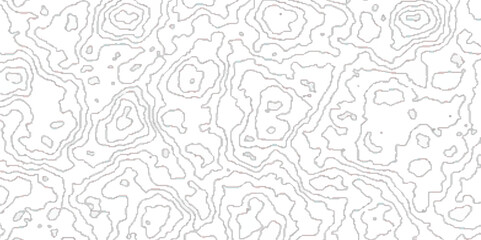 Obraz premium abstract Black and white lines seamless Topographic map patterns, Topo contour map on white background, Topographic contour lines map seamless pattern. 
