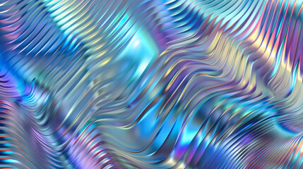 abstract background, 3d render, iridescent
