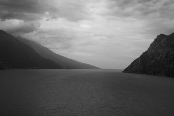 black and white lake garda
