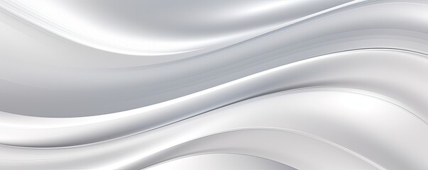 Obraz na płótnie Canvas Silver fuzz abstract background, in the style of abstraction creation, stimwave, precisionist lines with copy space wave wavy curve fluid design