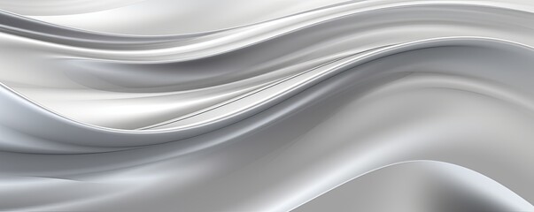 Silver fuzz abstract background, in the style of abstraction creation, stimwave, precisionist lines with copy space wave wavy curve fluid design