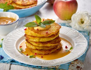 Kartoffelpuffer mit Apfelmus